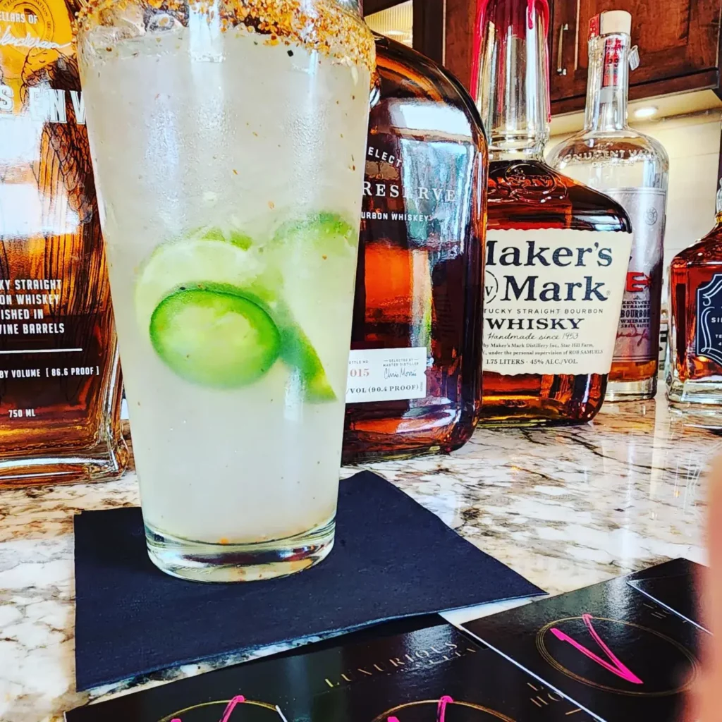 Image of lime-based mocktail prepared by V Private Bar Service